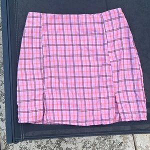 SHEIN plaid pencil skirt